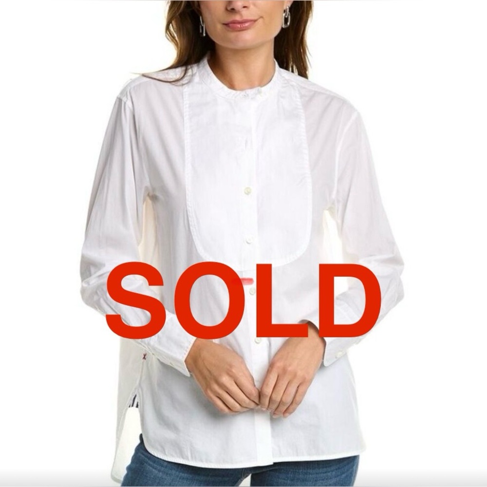 NWOT Alex Mill Eloise Bib Shirt soft lightweight material